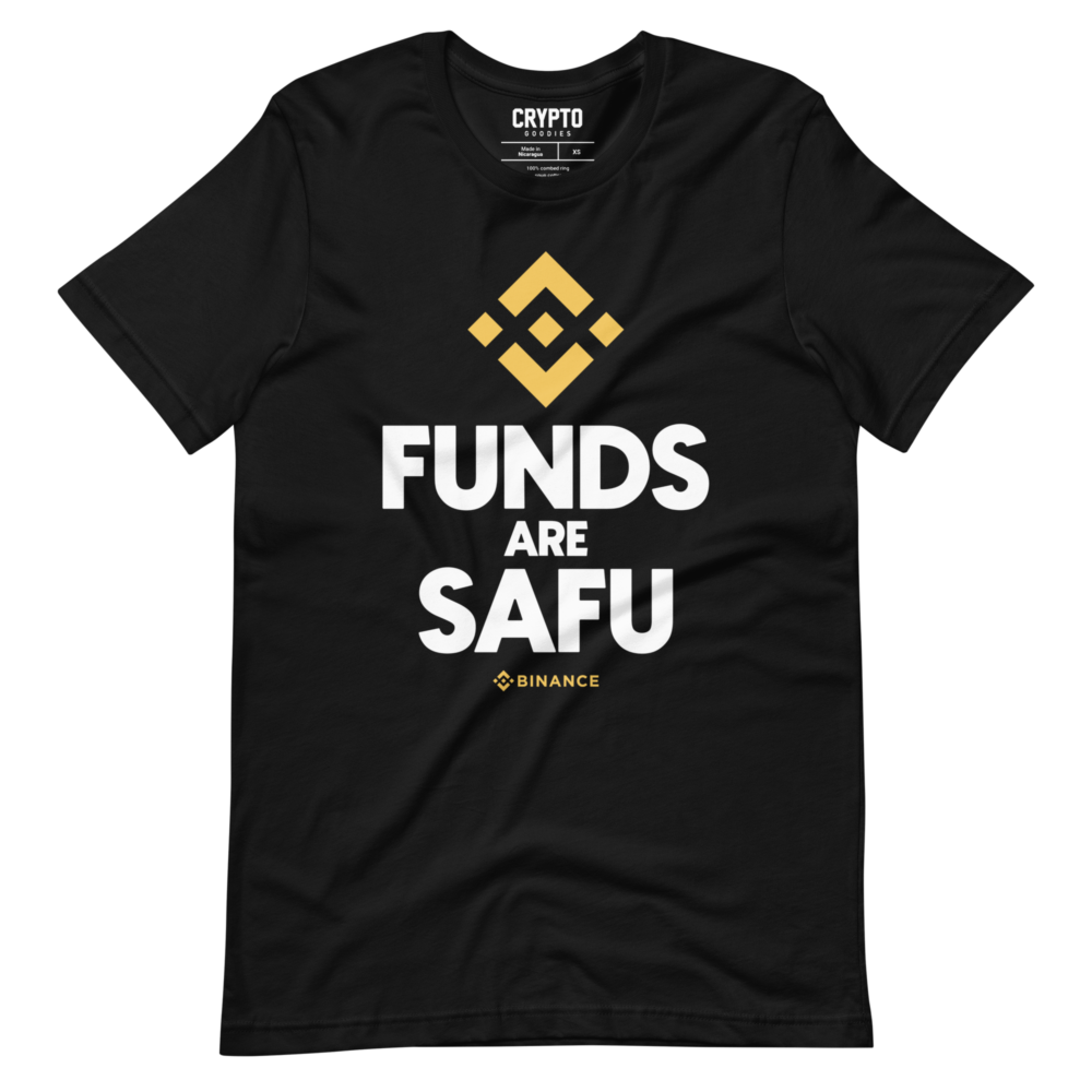 unisex staple t shirt black front 6501db1d793cc - Binance x Funds Are Safu T-Shirt