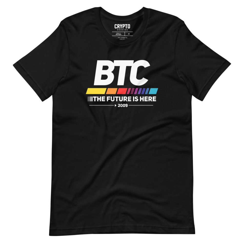 unisex staple t shirt black front 6501e233569b8 - Bitcoin: The Future Is Here T-Shirt