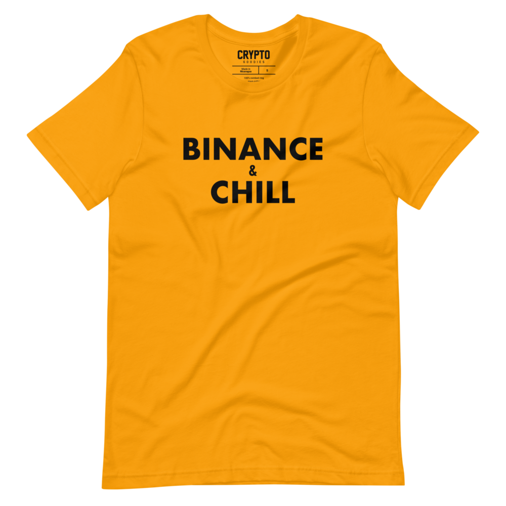 unisex staple t shirt gold front 6501dd82d8564 - Binance & Chill T-Shirt