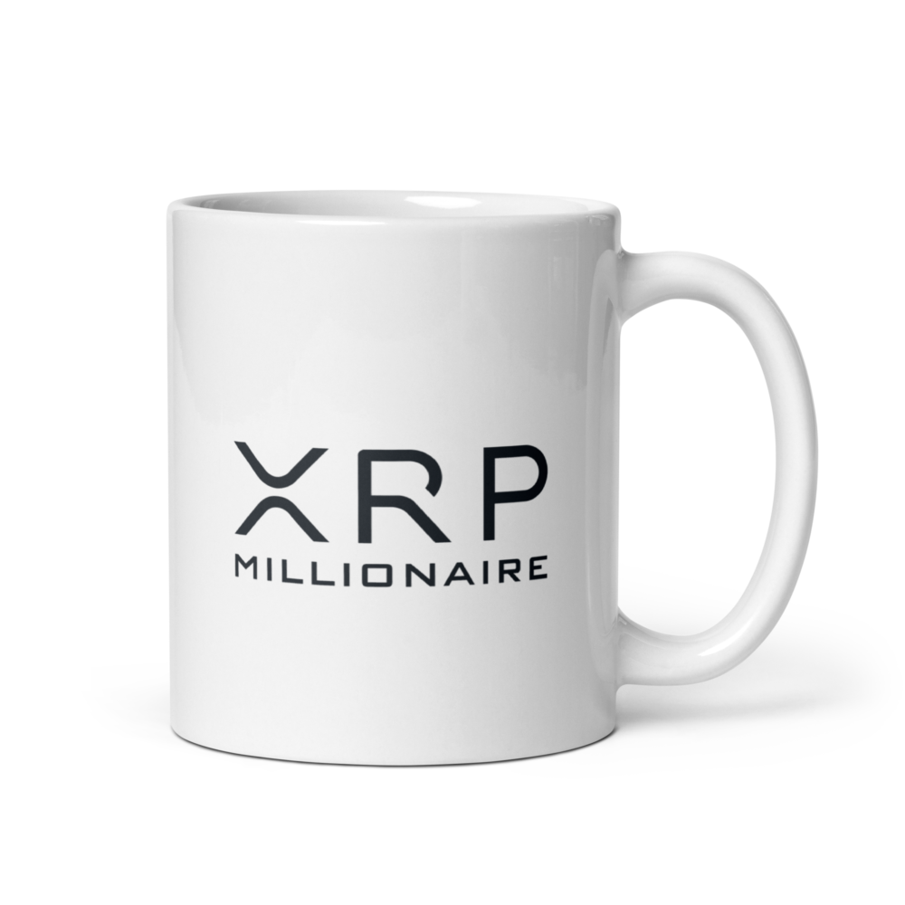 white glossy mug white 11oz handle on right 64ff304895378 - XRP Millionaire mug