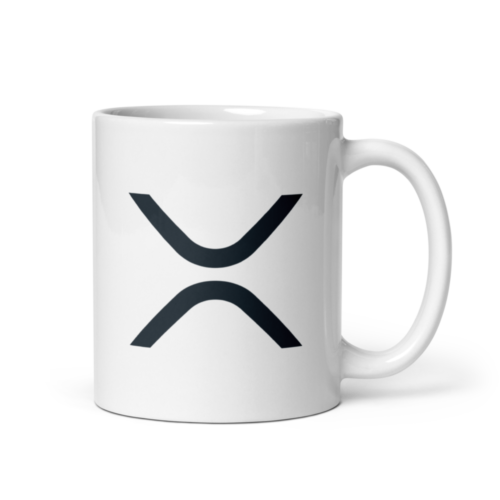 white glossy mug white 11oz handle on right 64ff30aed7cac - XRP Logo mug