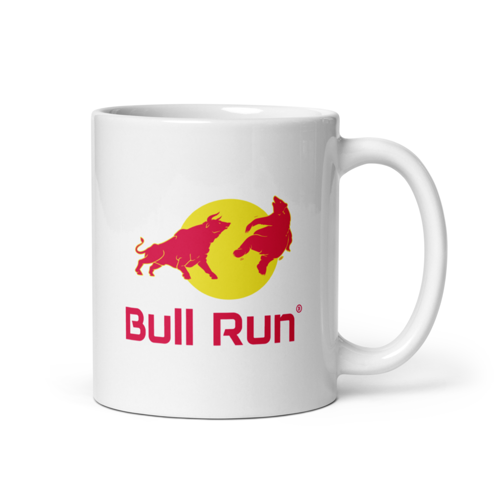 white glossy mug white 11oz handle on right 64ff4551860e7 - Bull Run mug
