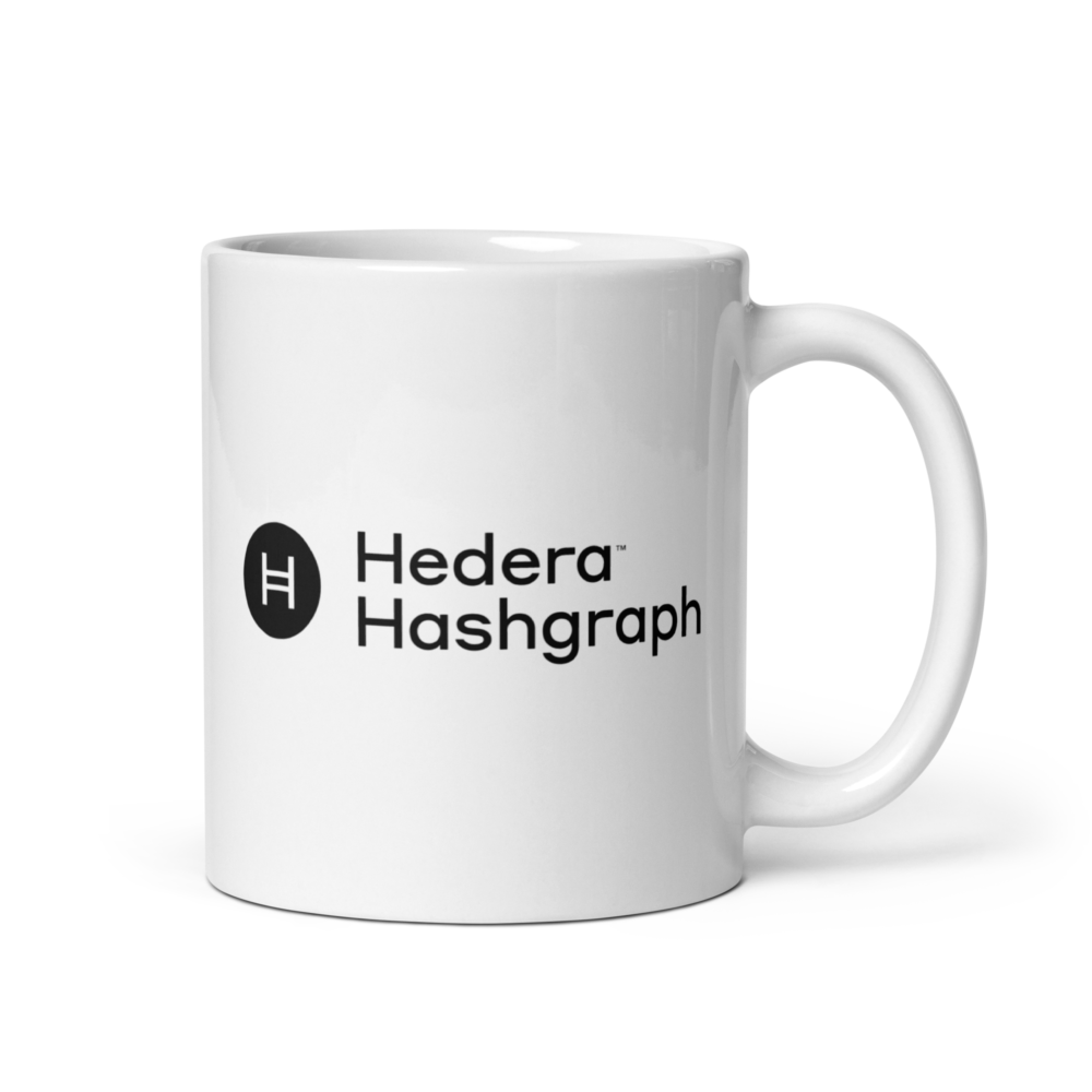 white glossy mug white 11oz handle on right 64ff551544b7e - Hedera Hashgraph Mug