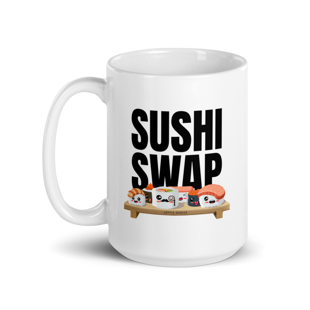 white glossy mug white 15oz handle on left 64ff337fdcea0 - Sushi Swap mug