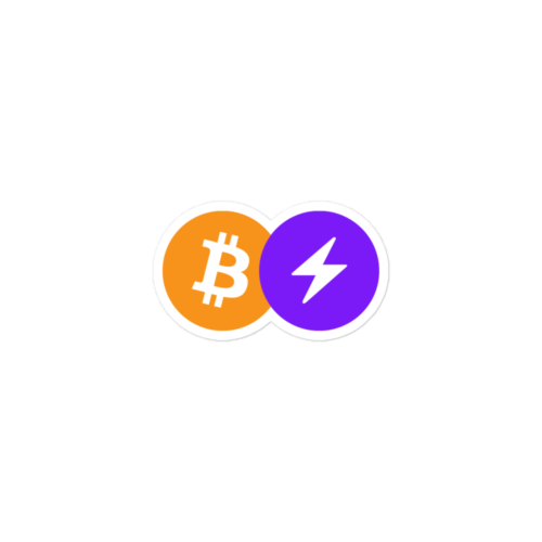 Bitcoin Lightning Network Logo Sticker