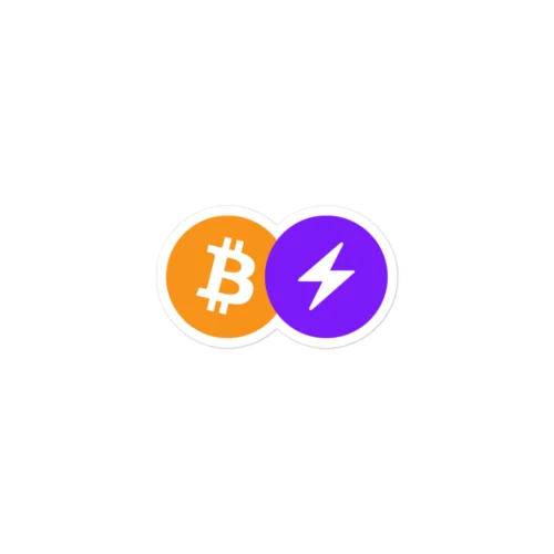 Bitcoin Lightning Network Logo Sticker