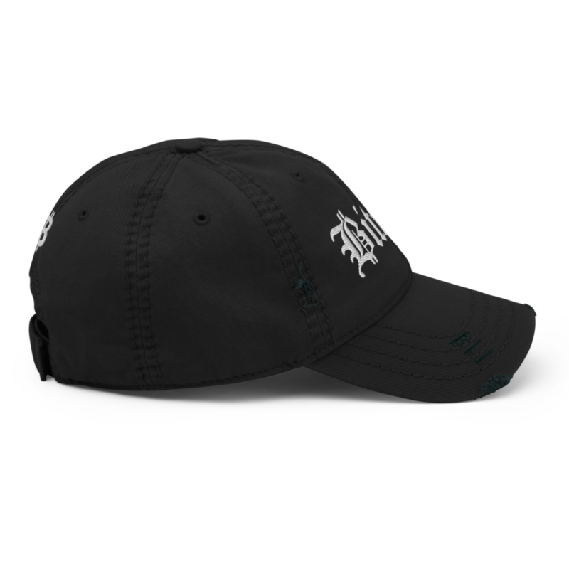 Bitcoin Old London Distressed Baseball Cap