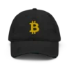 Bitcoin YLW Distressed Baseball Cap
