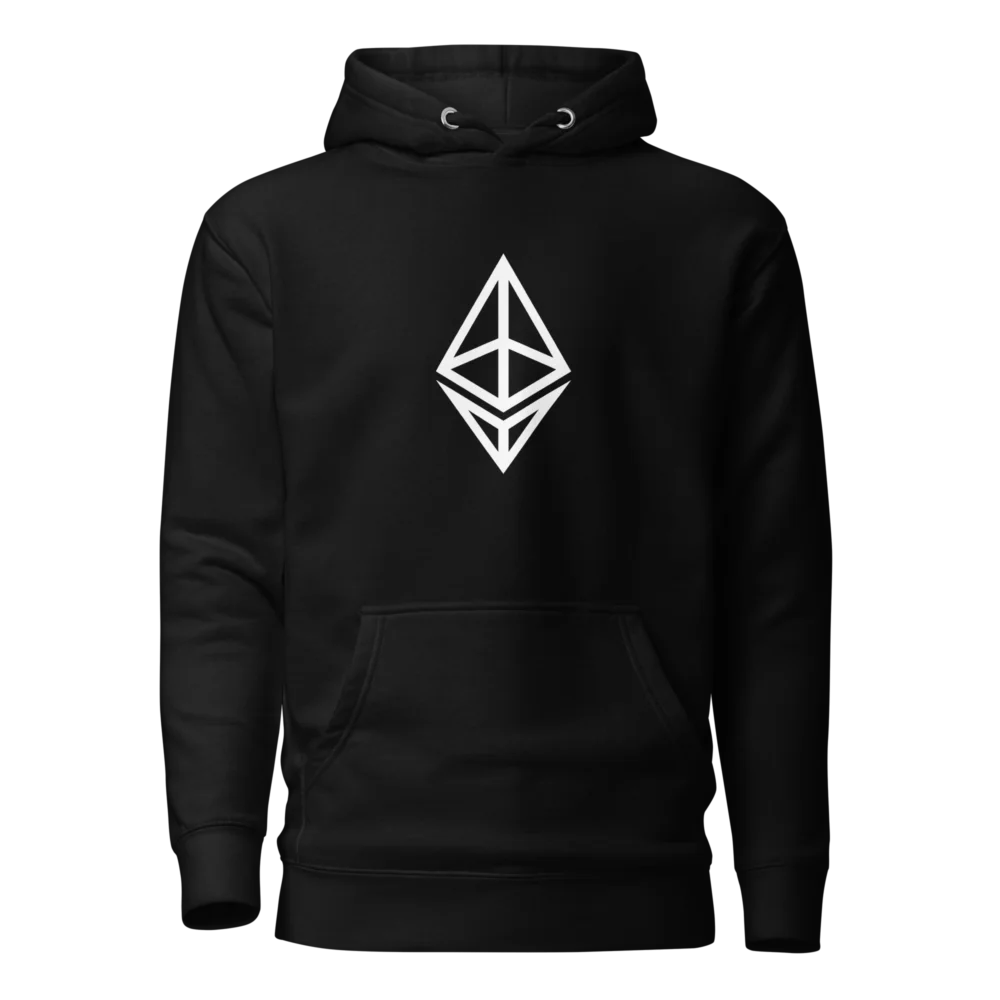 Ethereum Outline Logo Hoodie - Image 2