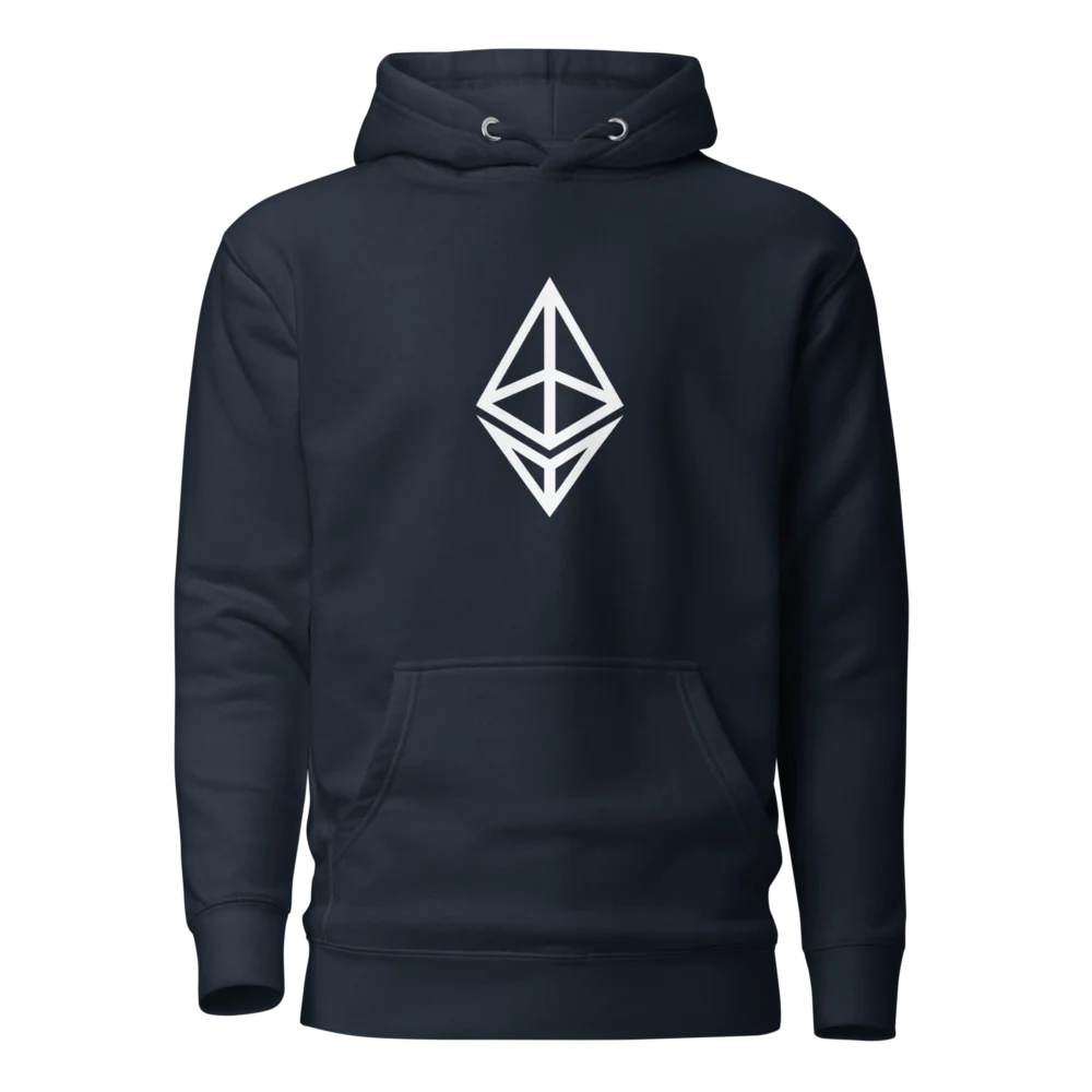 Ethereum Outline Logo Hoodie - Image 3