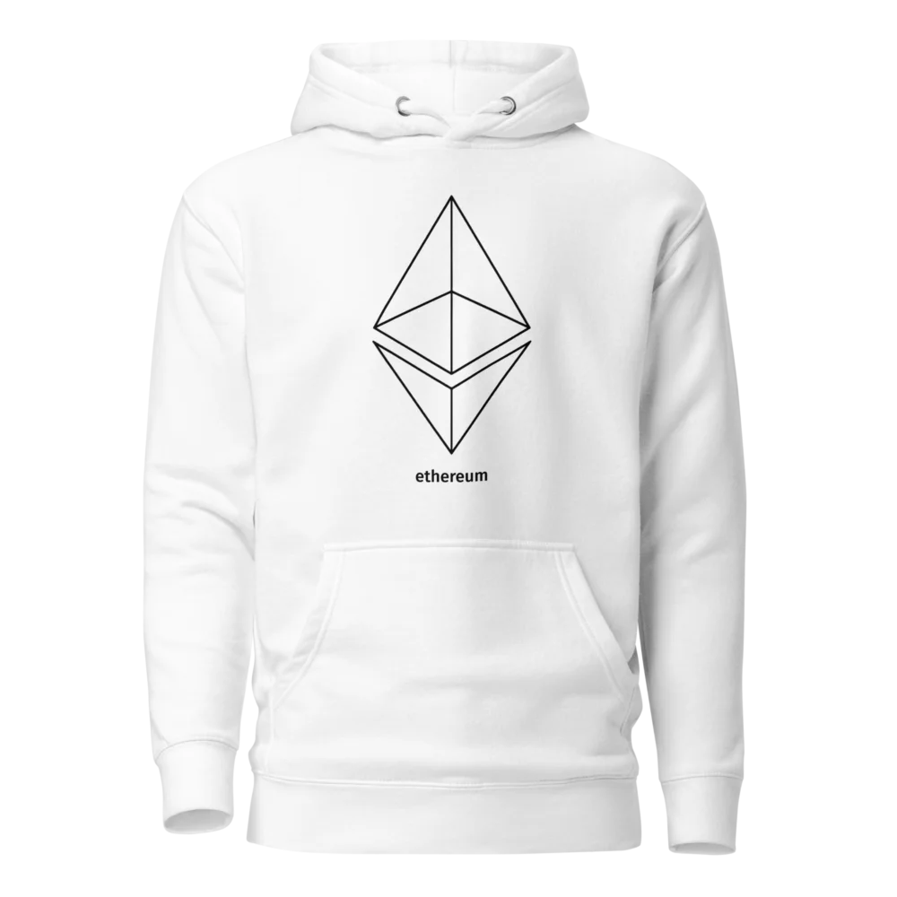 Ethereum Outline Logo Hoodie