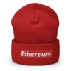 Ethereum (RED) Cuffed Beanie