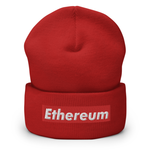 Ethereum (RED) Cuffed Beanie