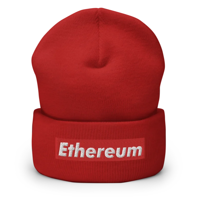 Ethereum (RED) Cuffed Beanie