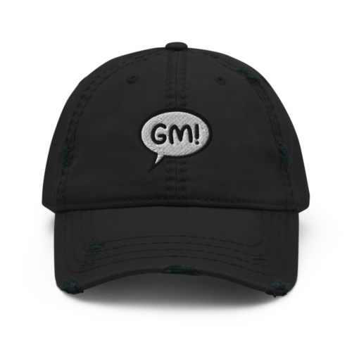 Good Morning Distressed Baseball Cap