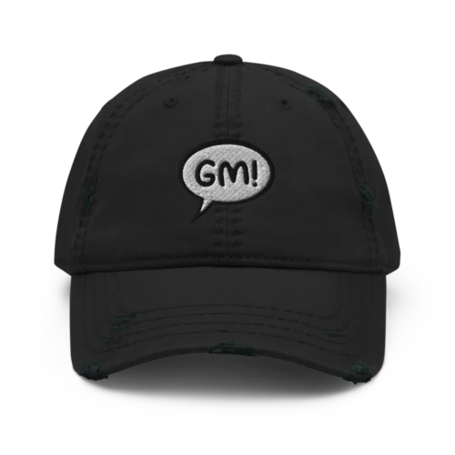 Good Morning Distressed Baseball Cap