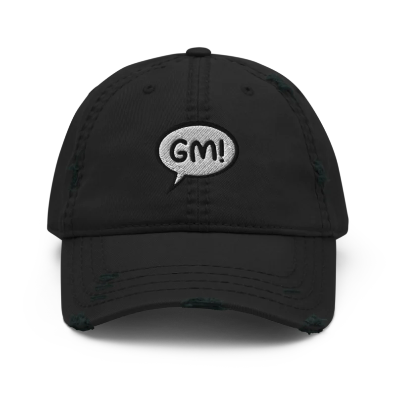 Good Morning Distressed Baseball Cap