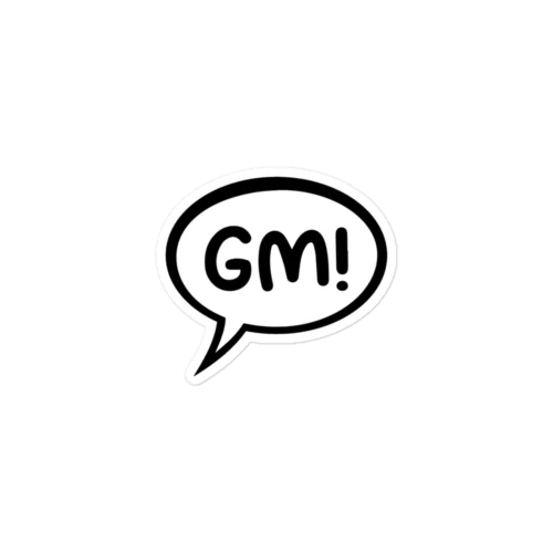 Good Morning (GM) Sticker