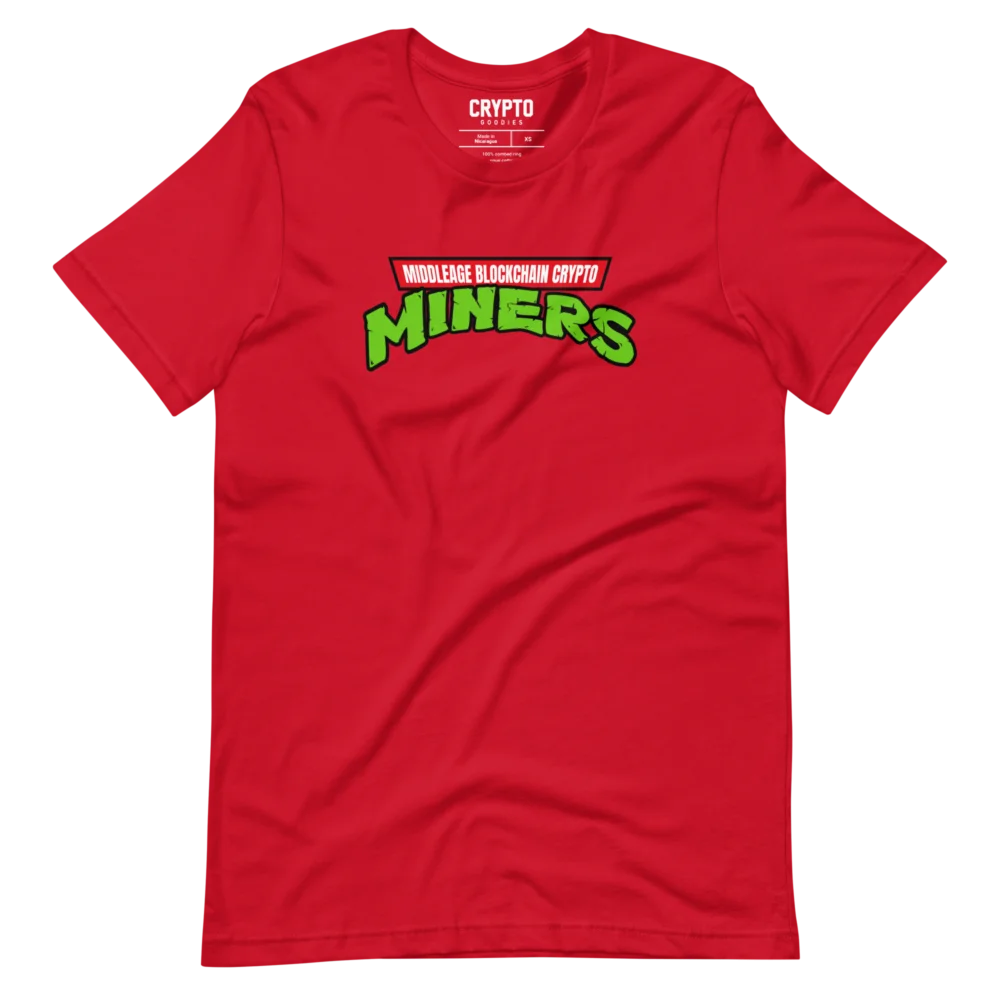 Middleage Blockchain Crypto Miners T-Shirt - Image 3