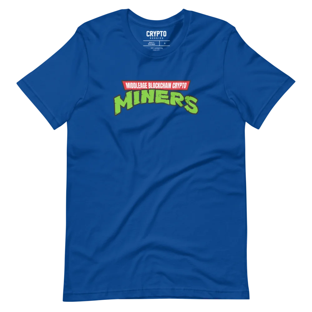 Middleage Blockchain Crypto Miners T-Shirt - Image 4