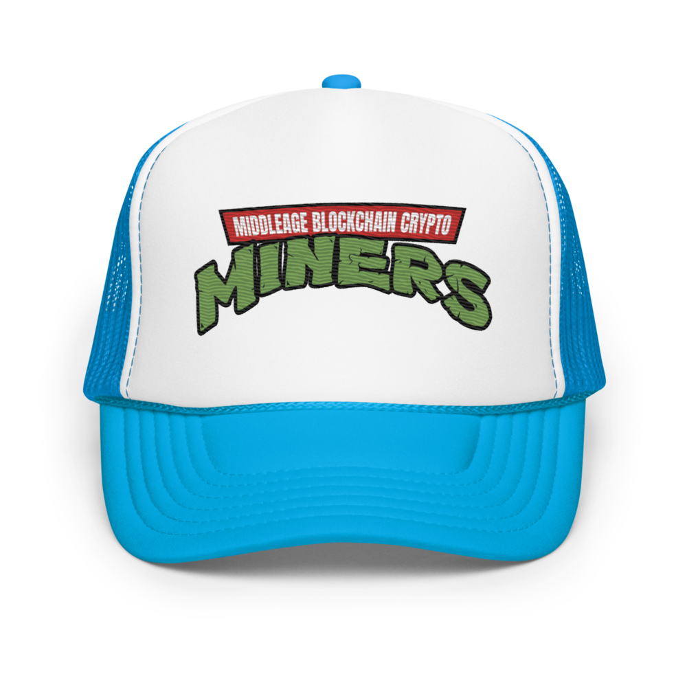 Middleage Blockchain Crypto Miners Trucker Hat