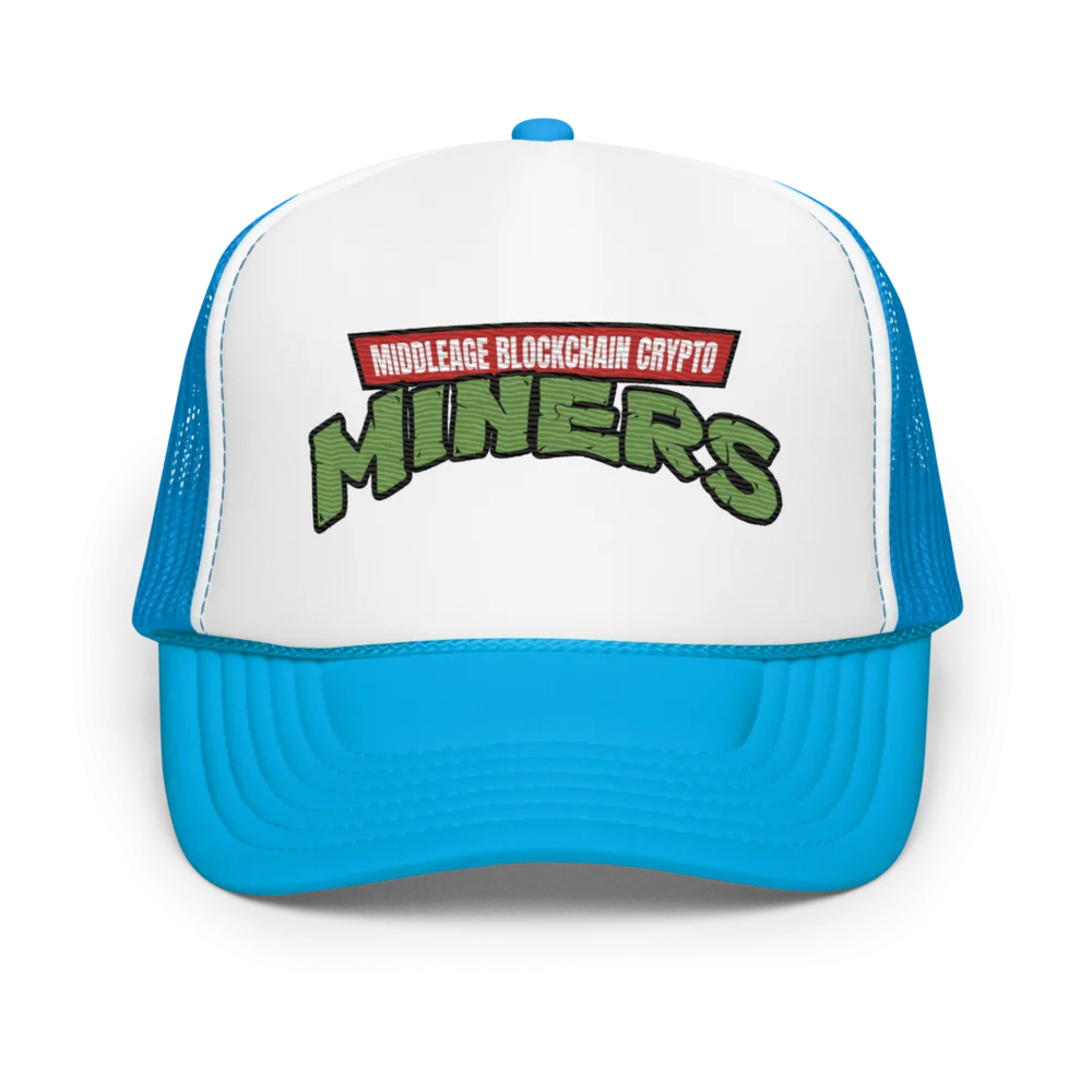 Middleage Blockchain Crypto Miners Trucker Hat - Image 3