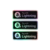 Pay With Bitcoin Lightning Holographic Stickers