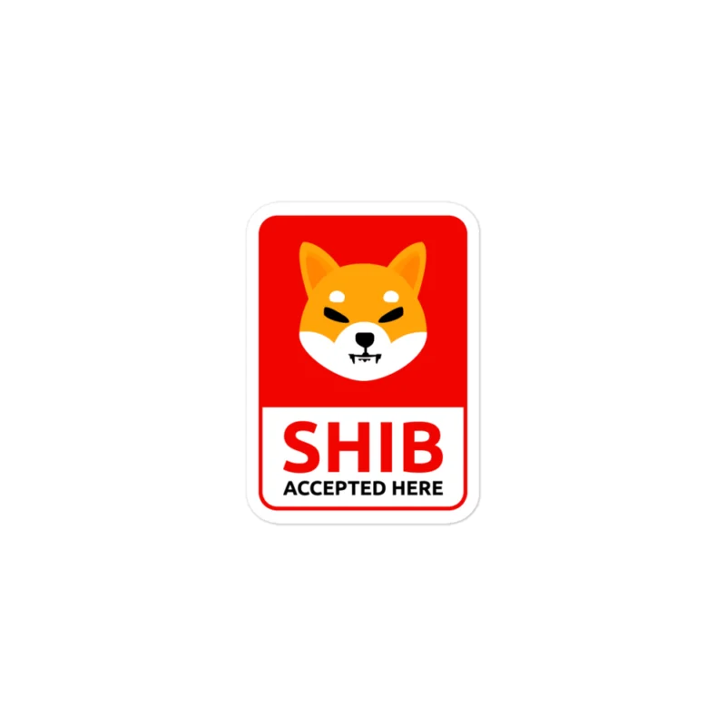 SHIB Accepted Here Sticker
