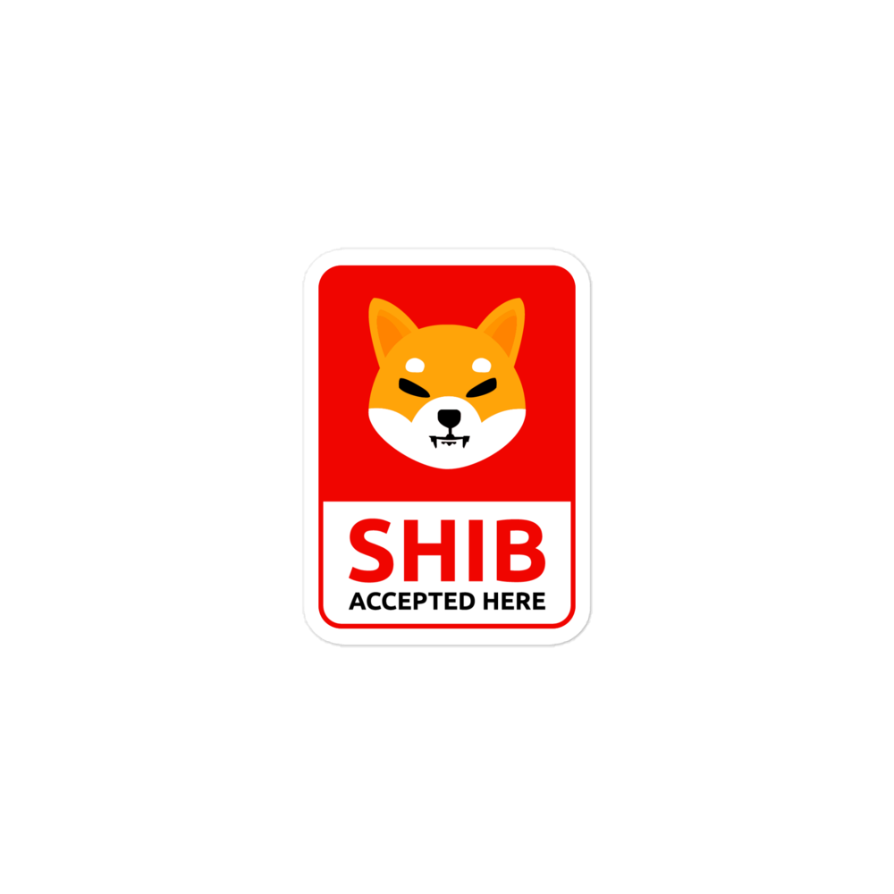 Shib Accepted Here Sticker