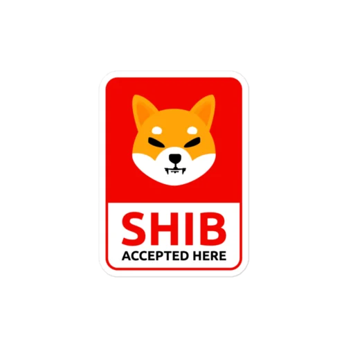 SHIB Accepted Here Sticker