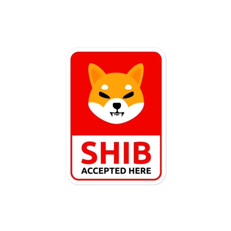 SHIB Accepted Here Sticker