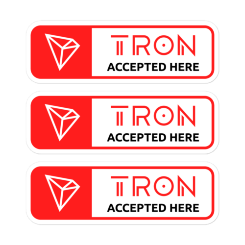 Tron Accepted Here Stickers