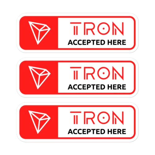 Tron Accepted Here Stickers