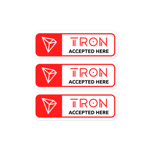 Tron Accepted Here Stickers