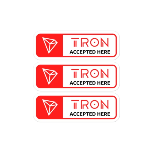 Tron Accepted Here Stickers