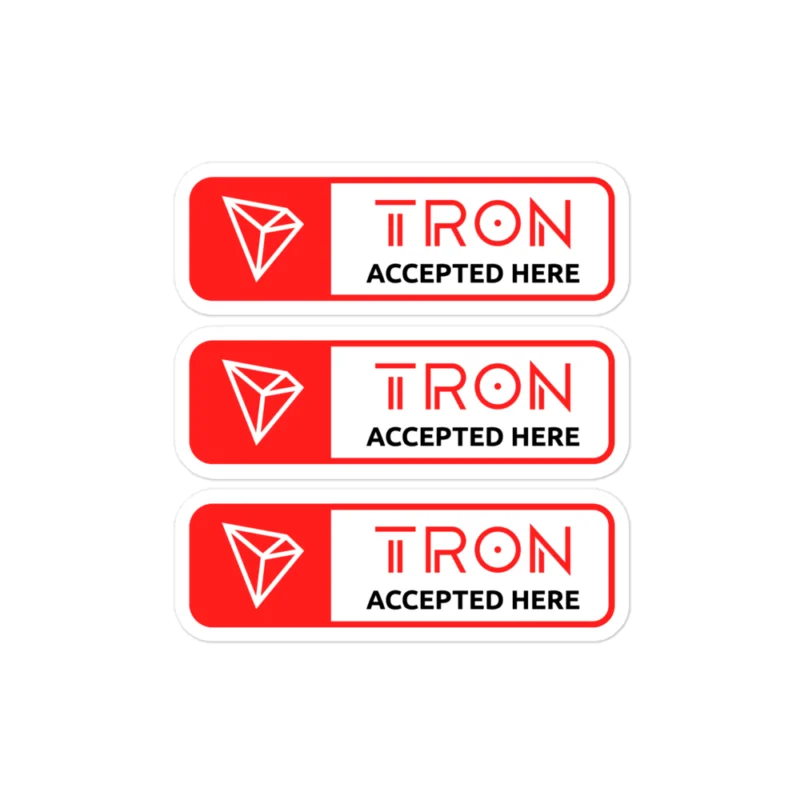 Tron Accepted Here Stickers