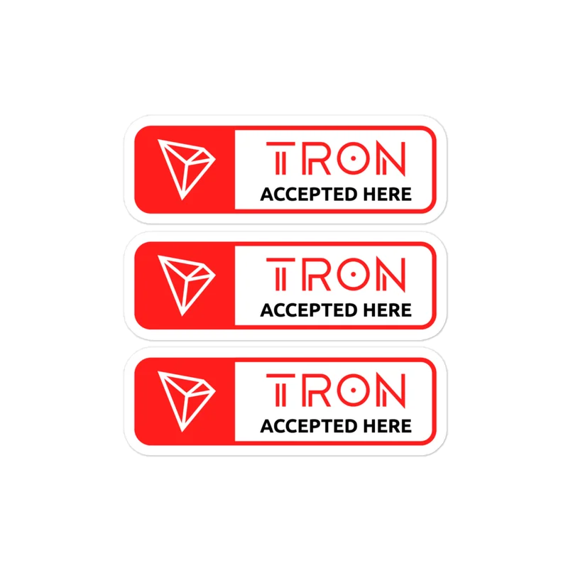 Tron Accepted Here Stickers