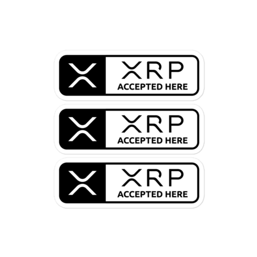 XRP Accepted Here Stickers