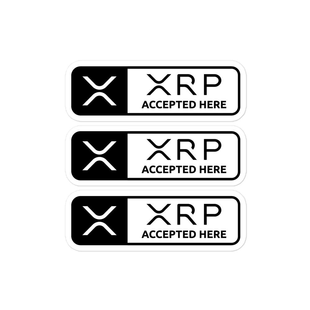 XRP Accepted Here Stickers