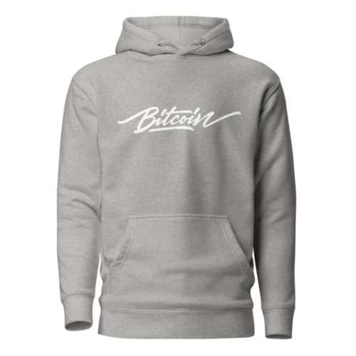 Bitcoin Calligraphy Logo Hoodie