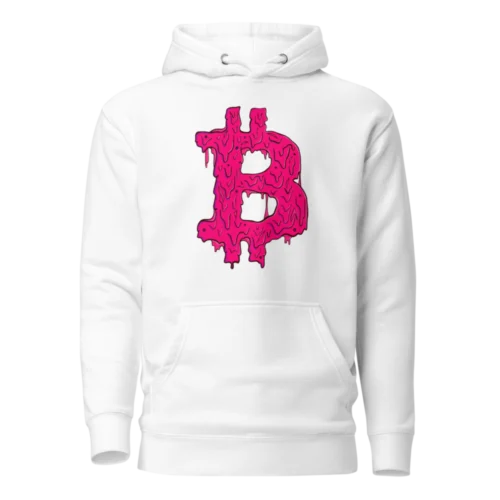 Bitcoin Pink Grime Hoodie