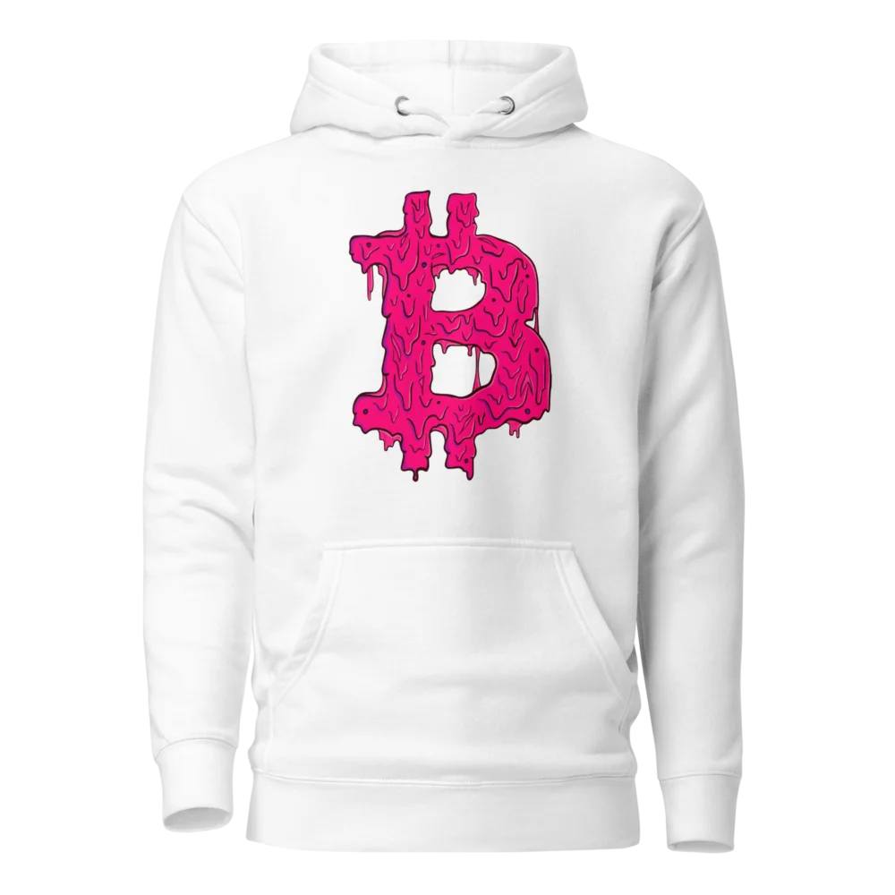 Bitcoin Pink Grime Hoodie