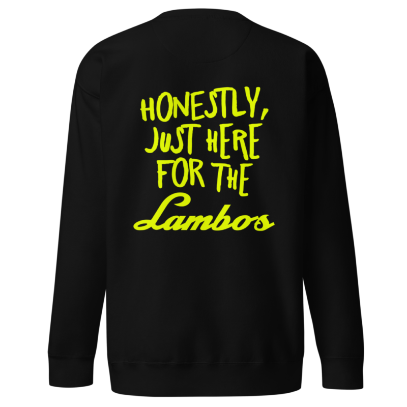 Crypto Goodies Here for the Lambos Sweatshirt