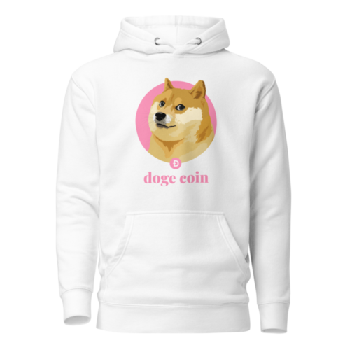 Dogecoin Pink Hoodie