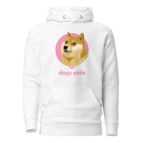 Dogecoin Pink Hoodie