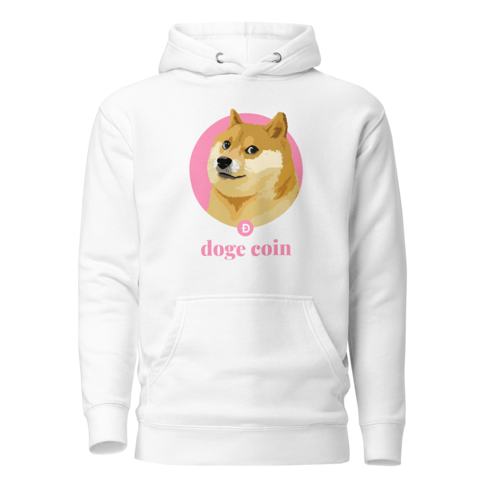 Dogecoin Pink Hoodie