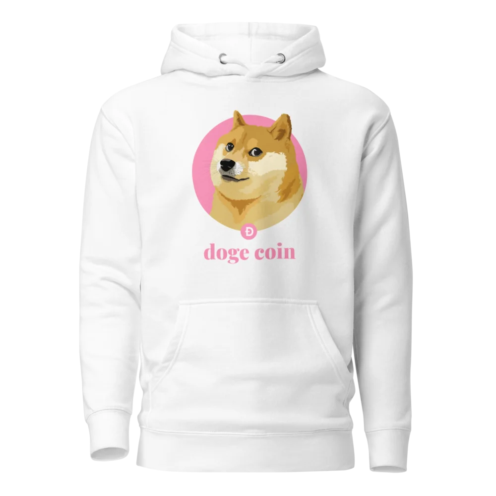 Dogecoin Pink Hoodie