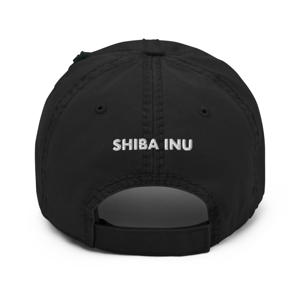 Shiba Inu Distressed Baseball Cap