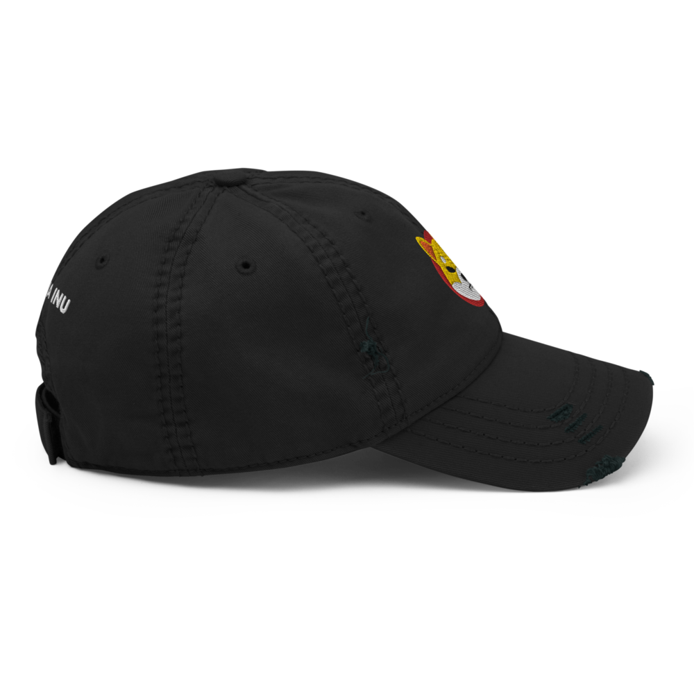 SHiba Inu Distressed Baseball Cap