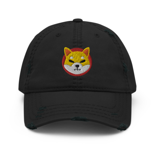 SHiba Inu Distressed Baseball Cap